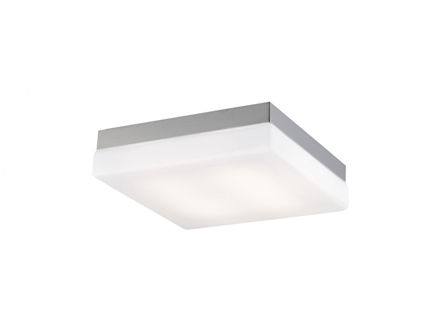 HF1108-BN Cermack St. 8"W Square LED Flushmount in Brushed Nickel