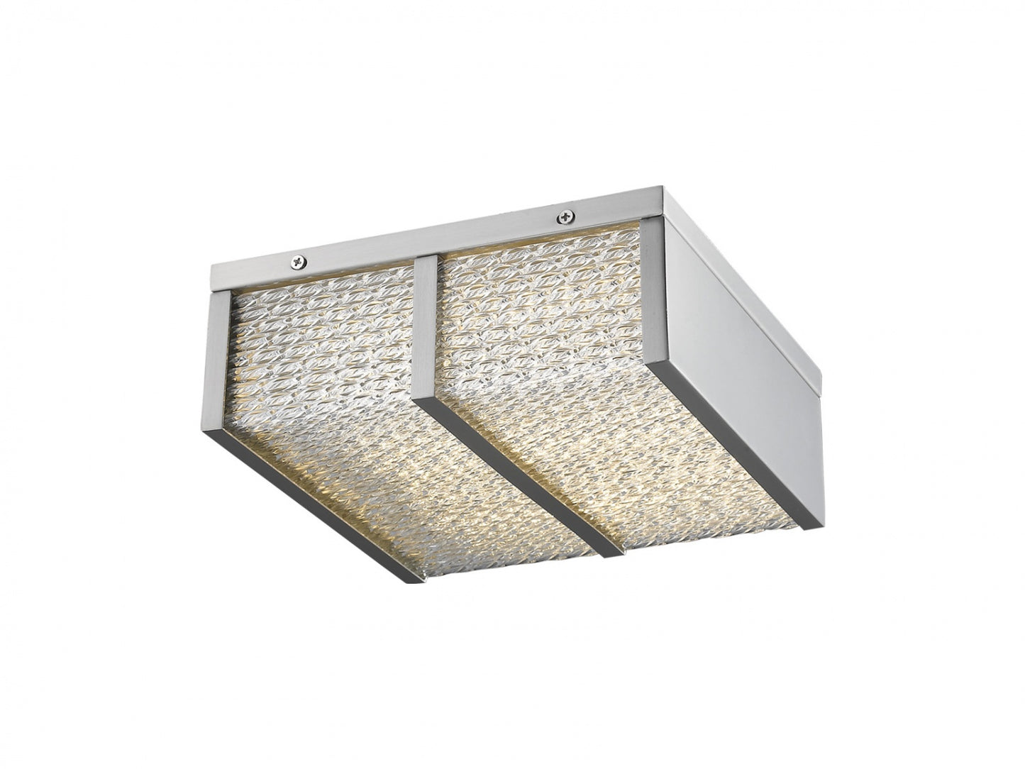 HF1123-BN Cermack St. 10"W Square LED Flushmount in Brushed Nickel