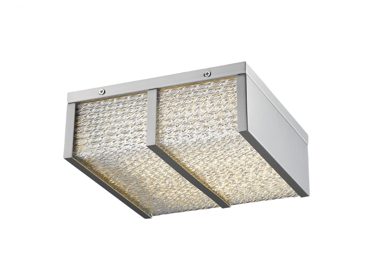 HF1124-BN Cermack St. 12"W Square LED Flushmount in Brushed Nickel