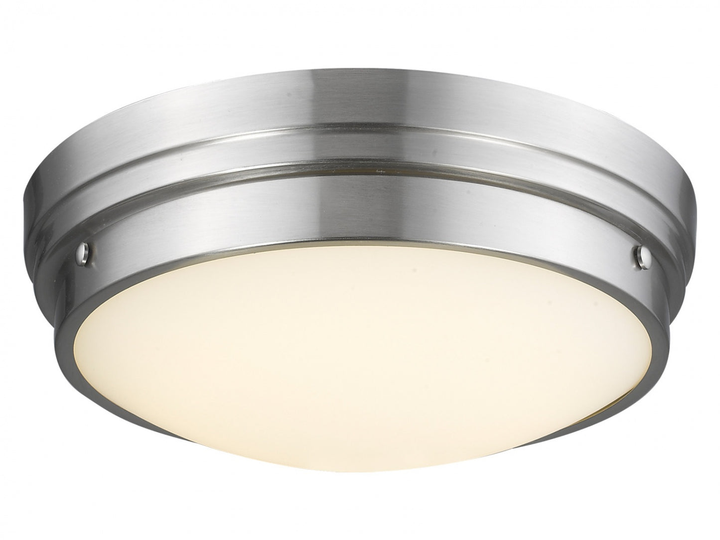 HF1161-BN Cermack St. 17"W Round LED Flushmount in Brushed Nickel