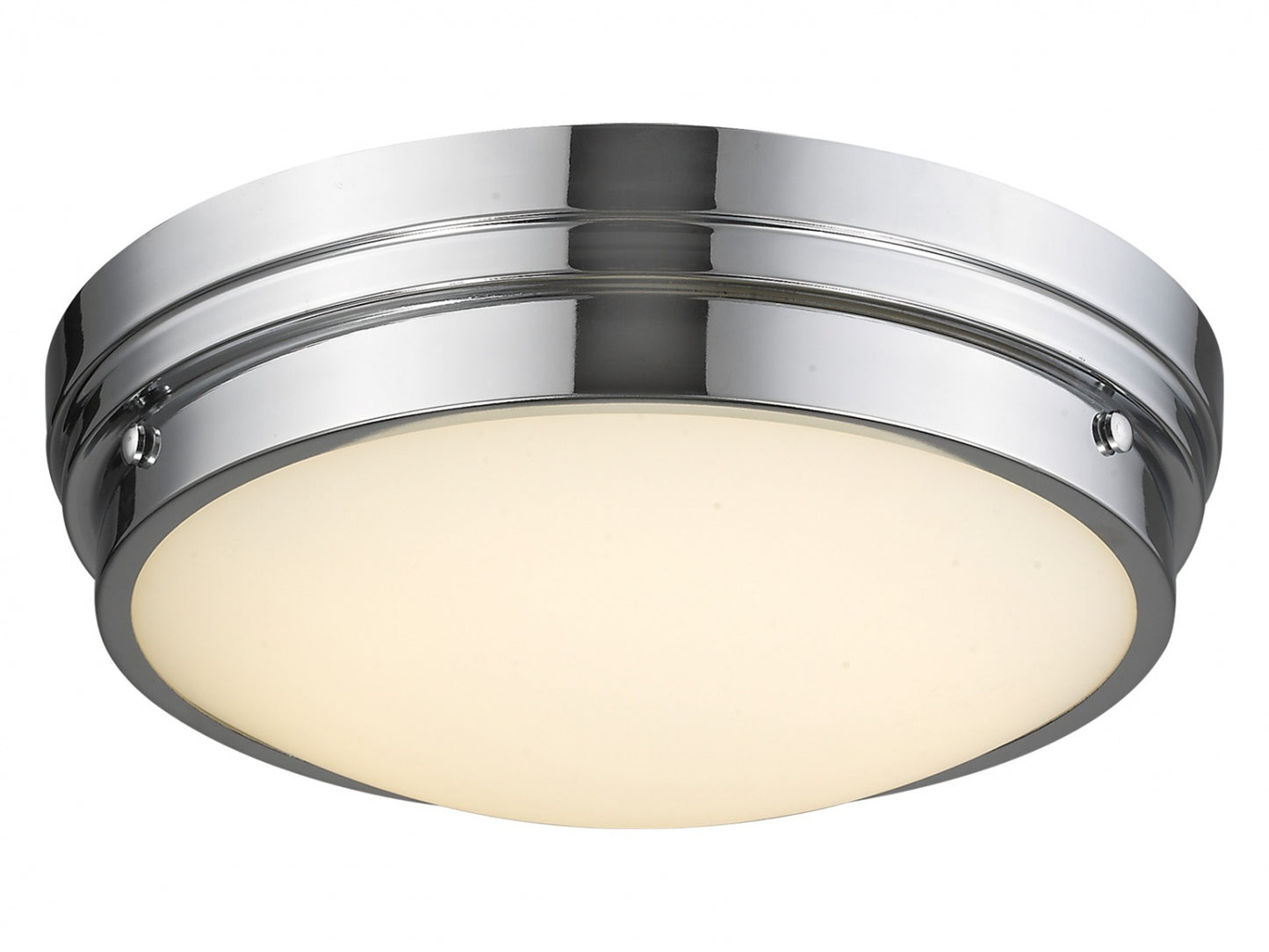 HF1161-CH Cermack St. 17"W Round LED Flushmount in Chrome