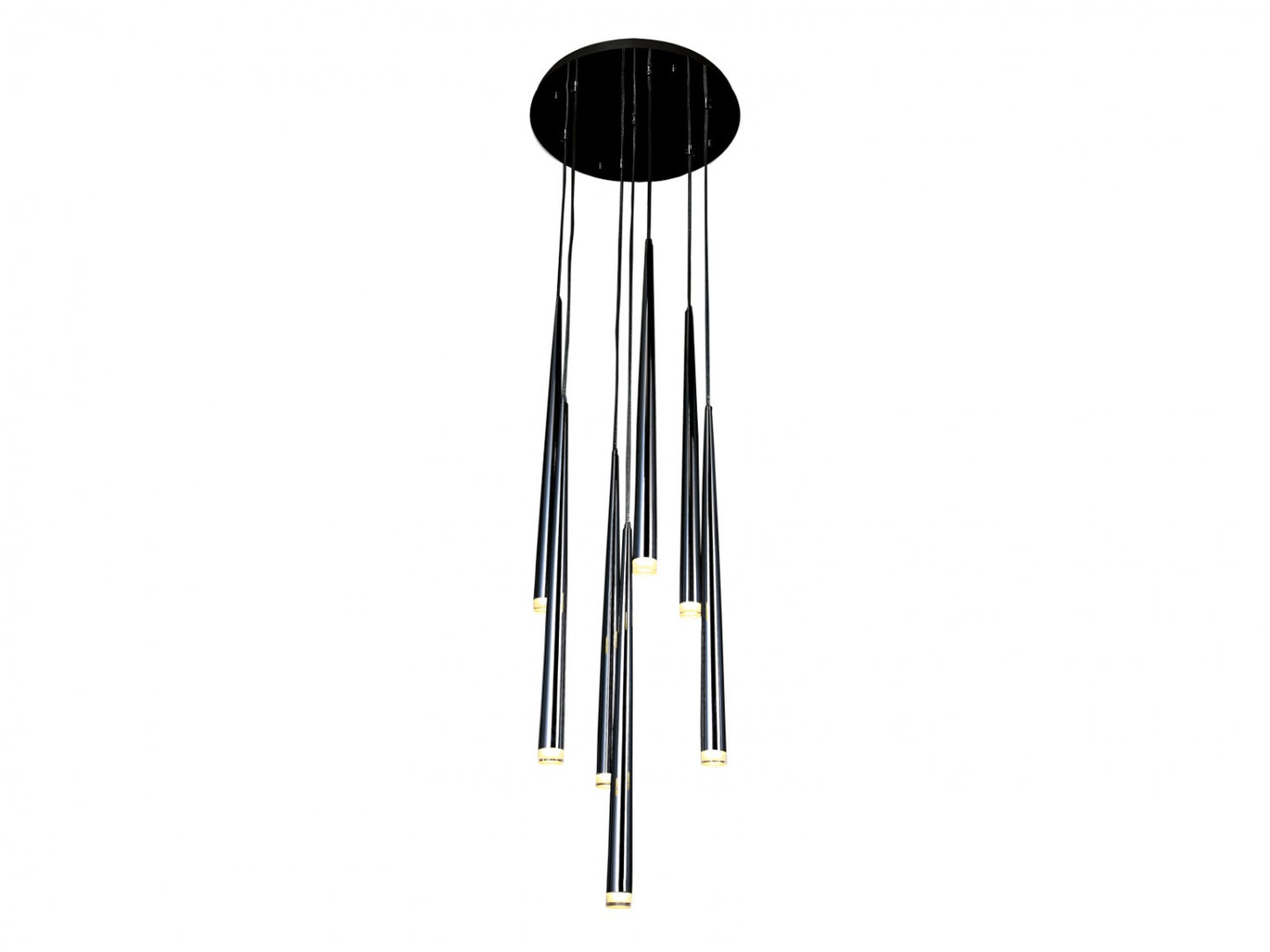 HF2107-BLK Highland 4-Light 17"W Pendant in Black