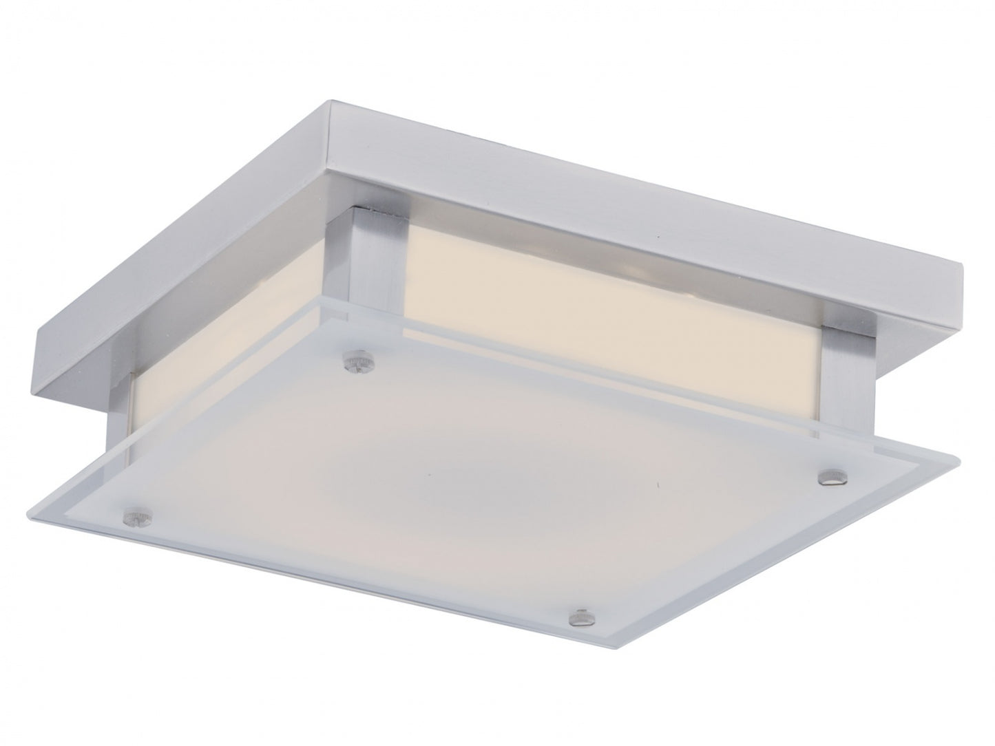 HF1103-CH Cermack St. 10"W Square LED Flushmount in Chrome
