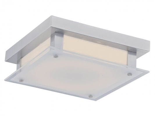 HF1103-CH Cermack St. 10"W Square LED Flushmount in Chrome
