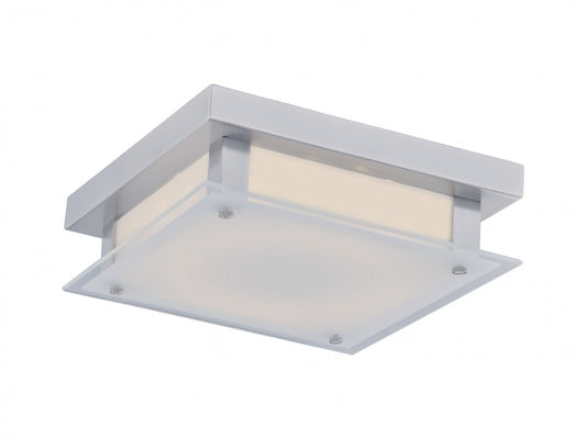 HF1104-CH Cermack St. 12"W Square LED Flushmount in Chrome