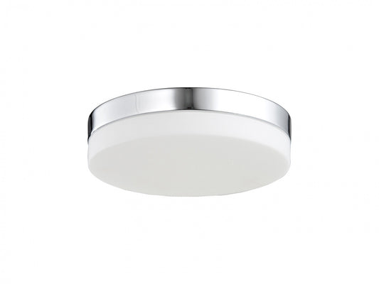HF1105-CH Cermack St. 6"W Round LED Flushmount in Chrome