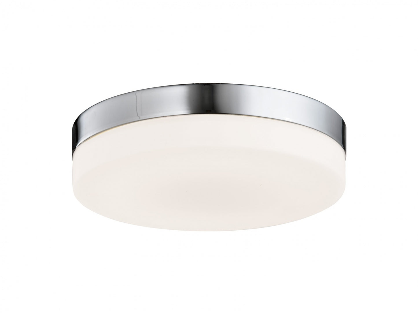HF1106-BN Cermack St. 9"W Round LED Flushmount in Brushed Nickel
