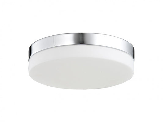HF1106-CH Cermack St. 9"W Round LED Flushmount in Chrome