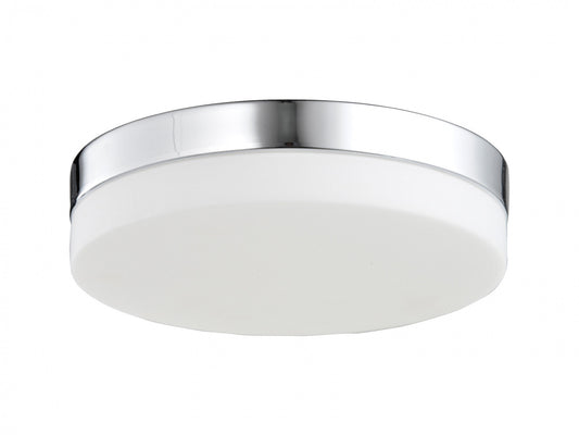 HF1107-CH Cermack St. 11"W Round LED Flushmount in Chrome