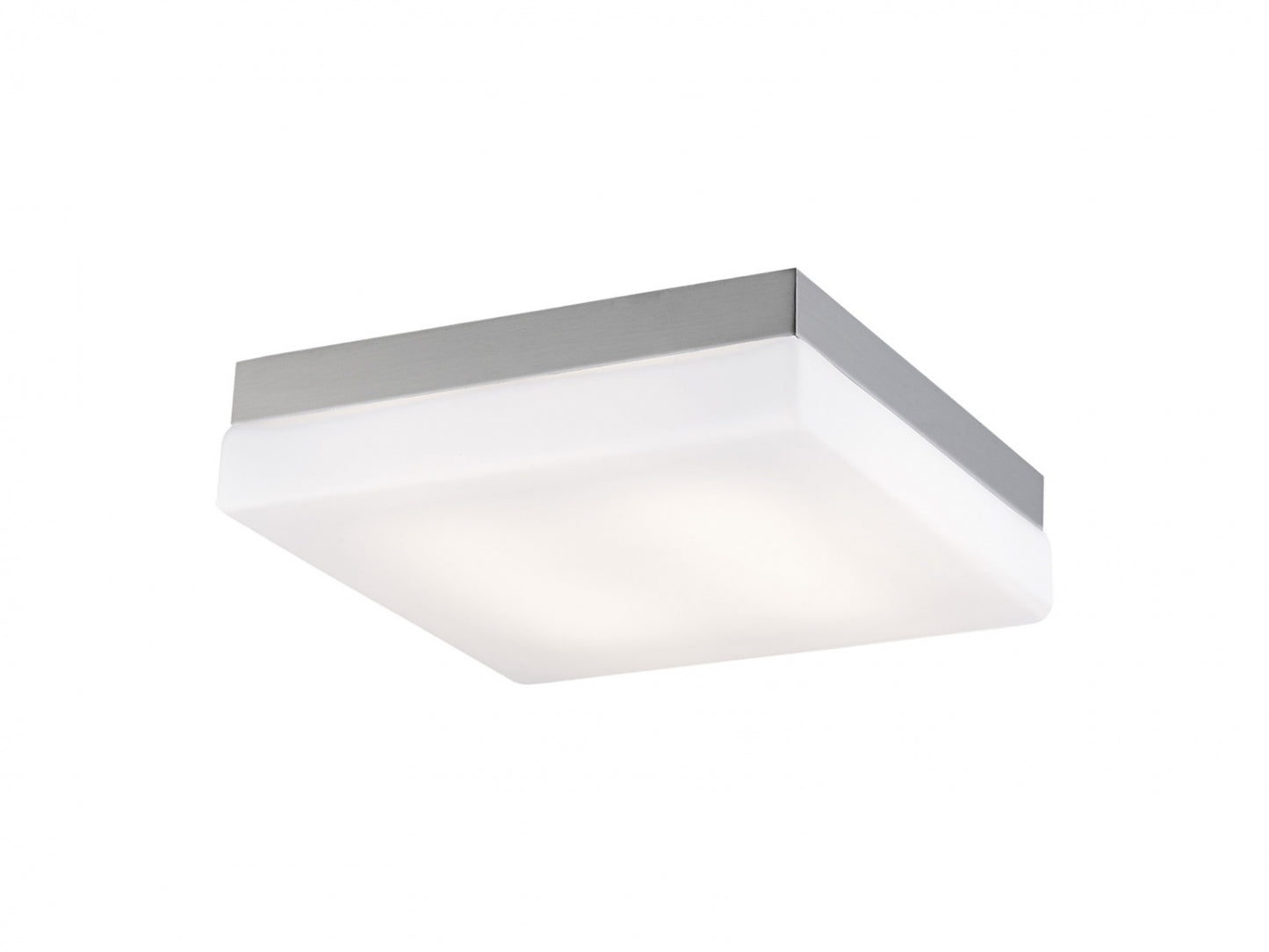 HF1109-BN Cermack St. 9"W Square LED Flushmount in Brushed Nickel