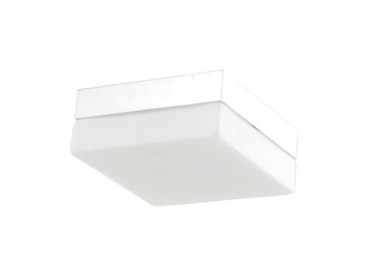 HF1109-CH Cermack St. 9"W Square LED Flushmount in Chrome