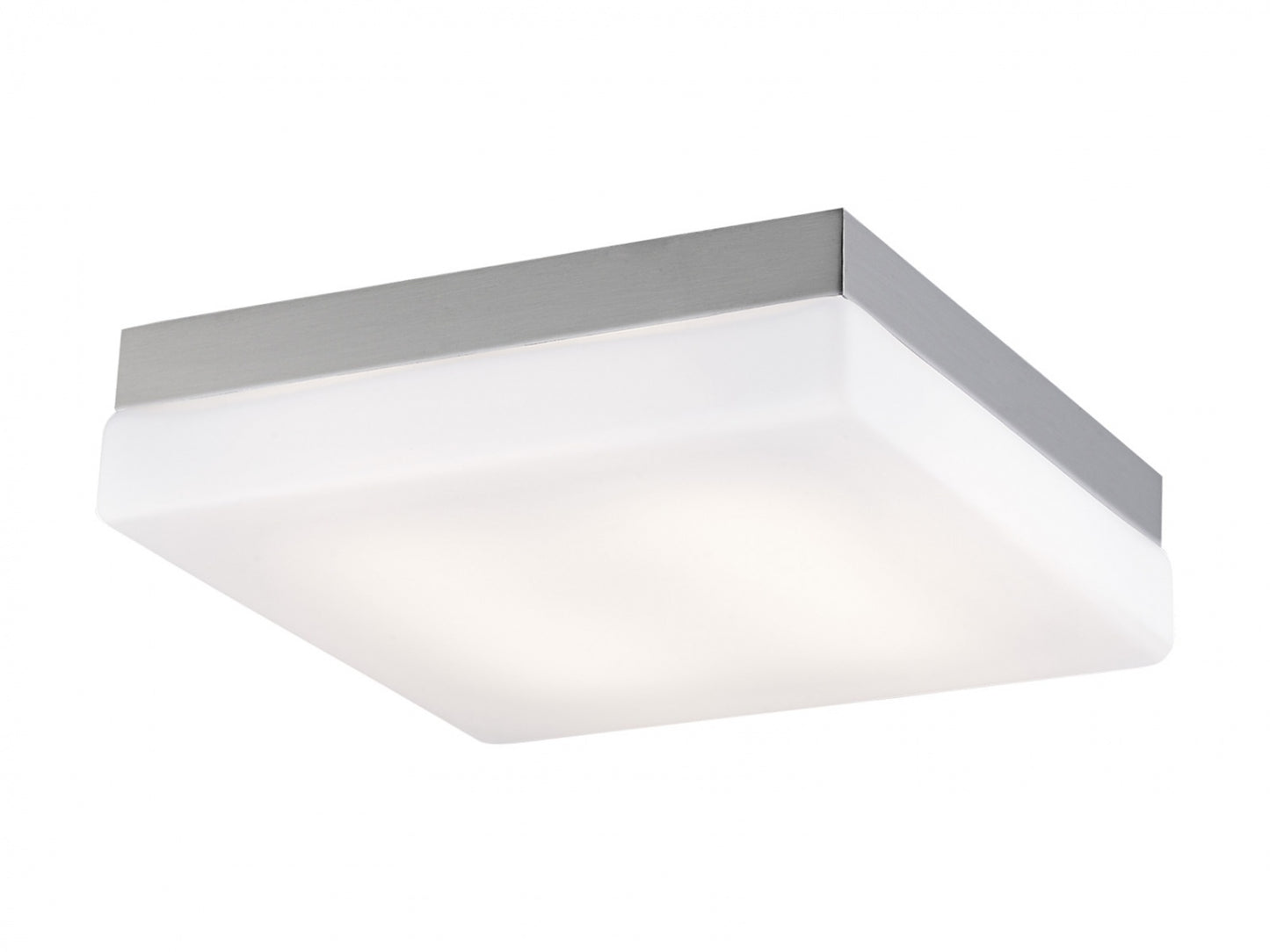 HF1110-BN Cermack St. 11"W Square LED Flushmount in Brushed Nickel