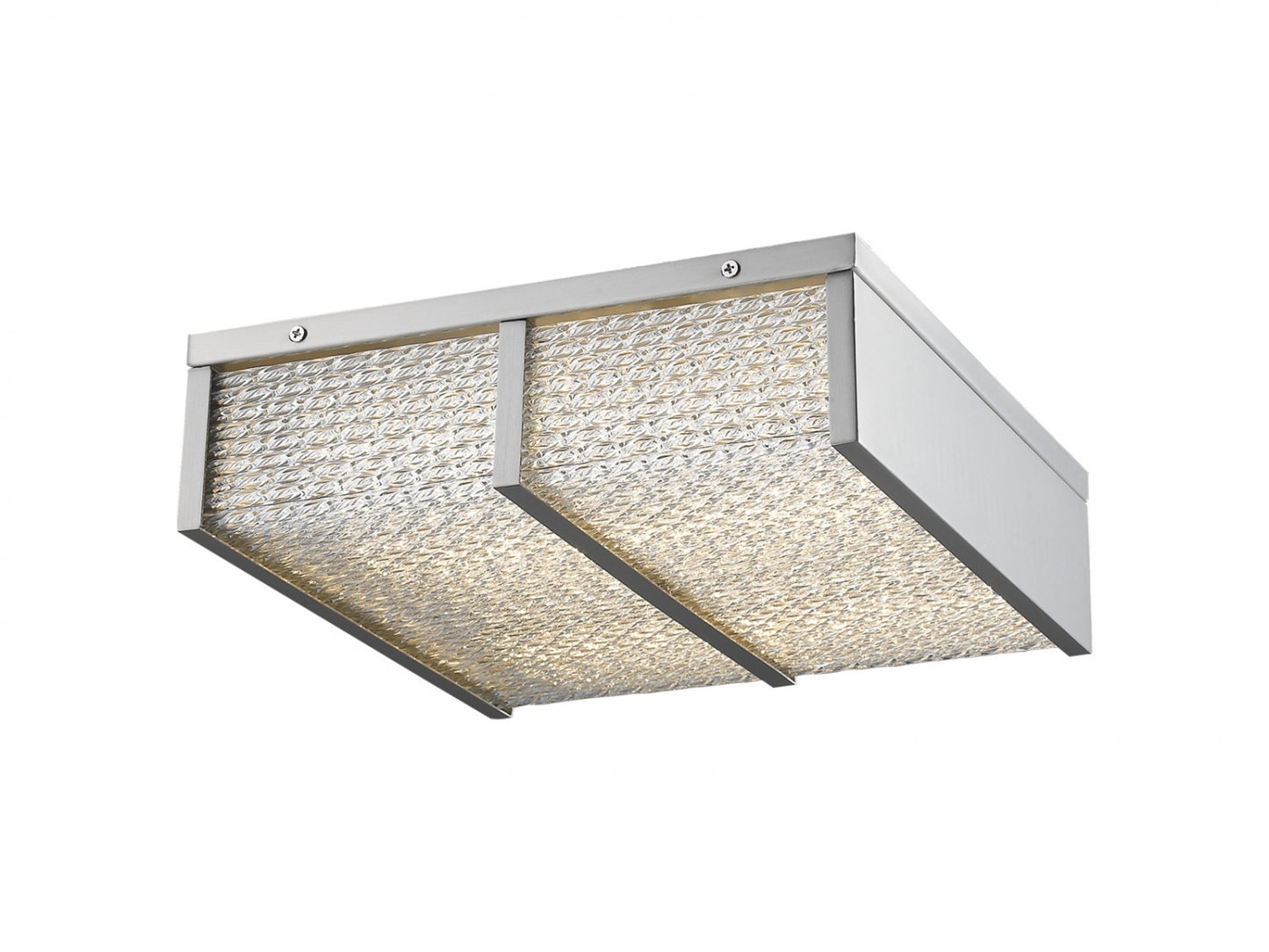 HF1125-BN Cermack St. 17"W Square LED Flushmount in Brushed Nickel