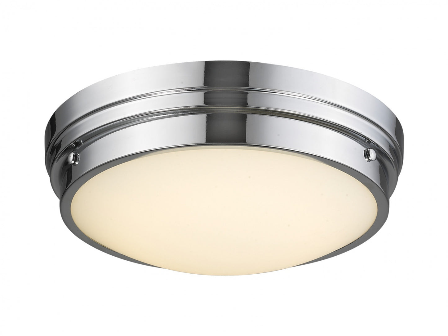 HF1160-CH Cermack St. 13"W Round LED Flushmount in Chrome