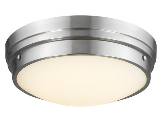 HF1161-BN Cermack St. 17"W Round LED Flushmount in Brushed Nickel