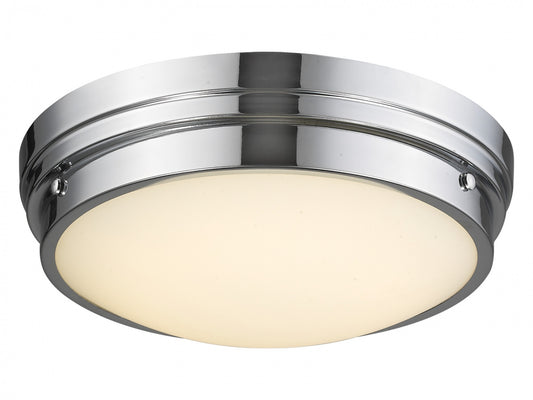 HF1161-CH Cermack St. 17"W Round LED Flushmount in Chrome