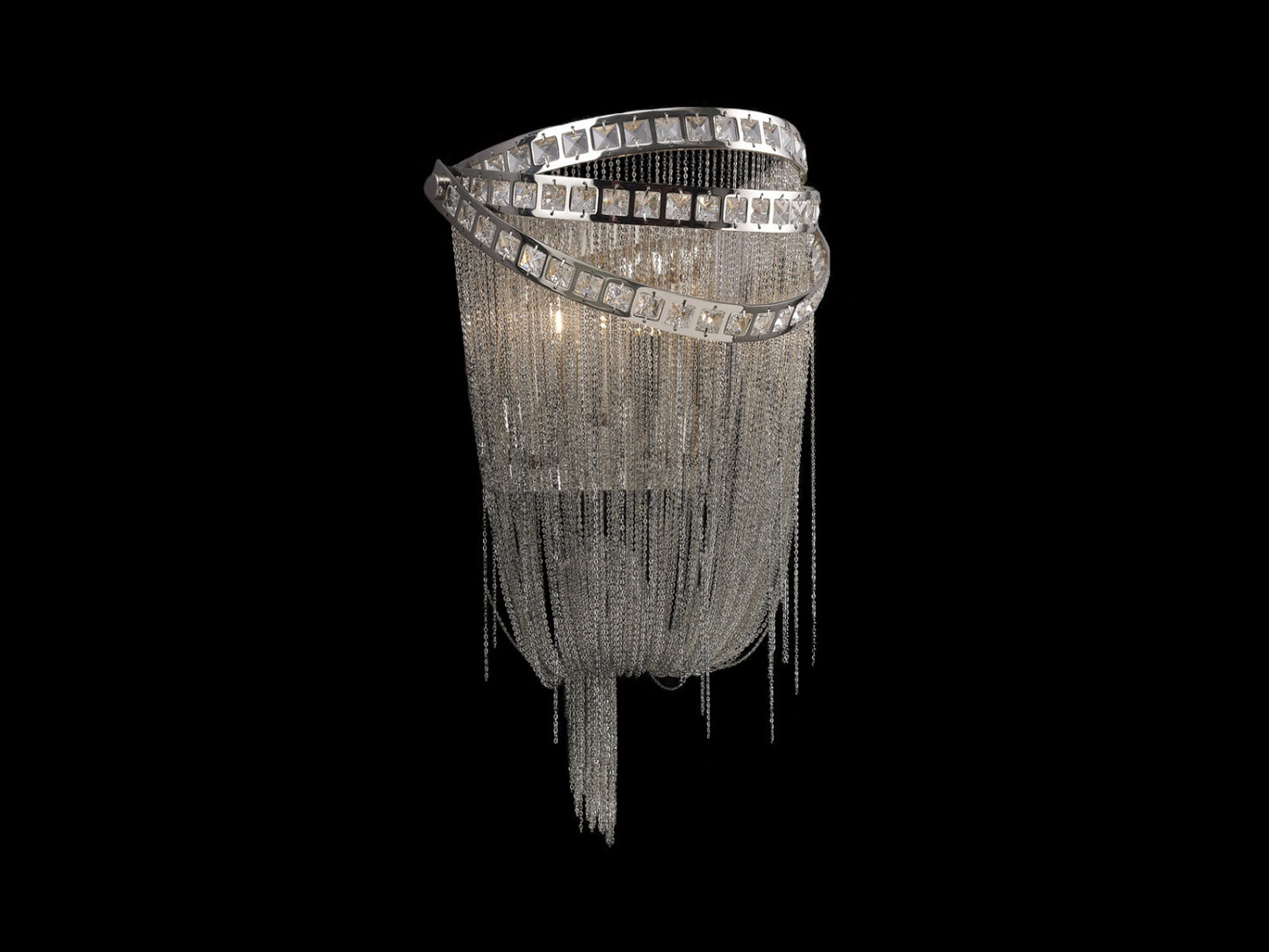 HF1607-NCK Wilshire Blvd. 16"H Wall Sconce in Nickel