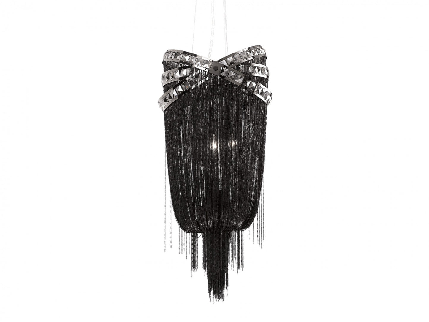 HF1608-BLK Wilshire Blvd. 36"H Pendant in Black