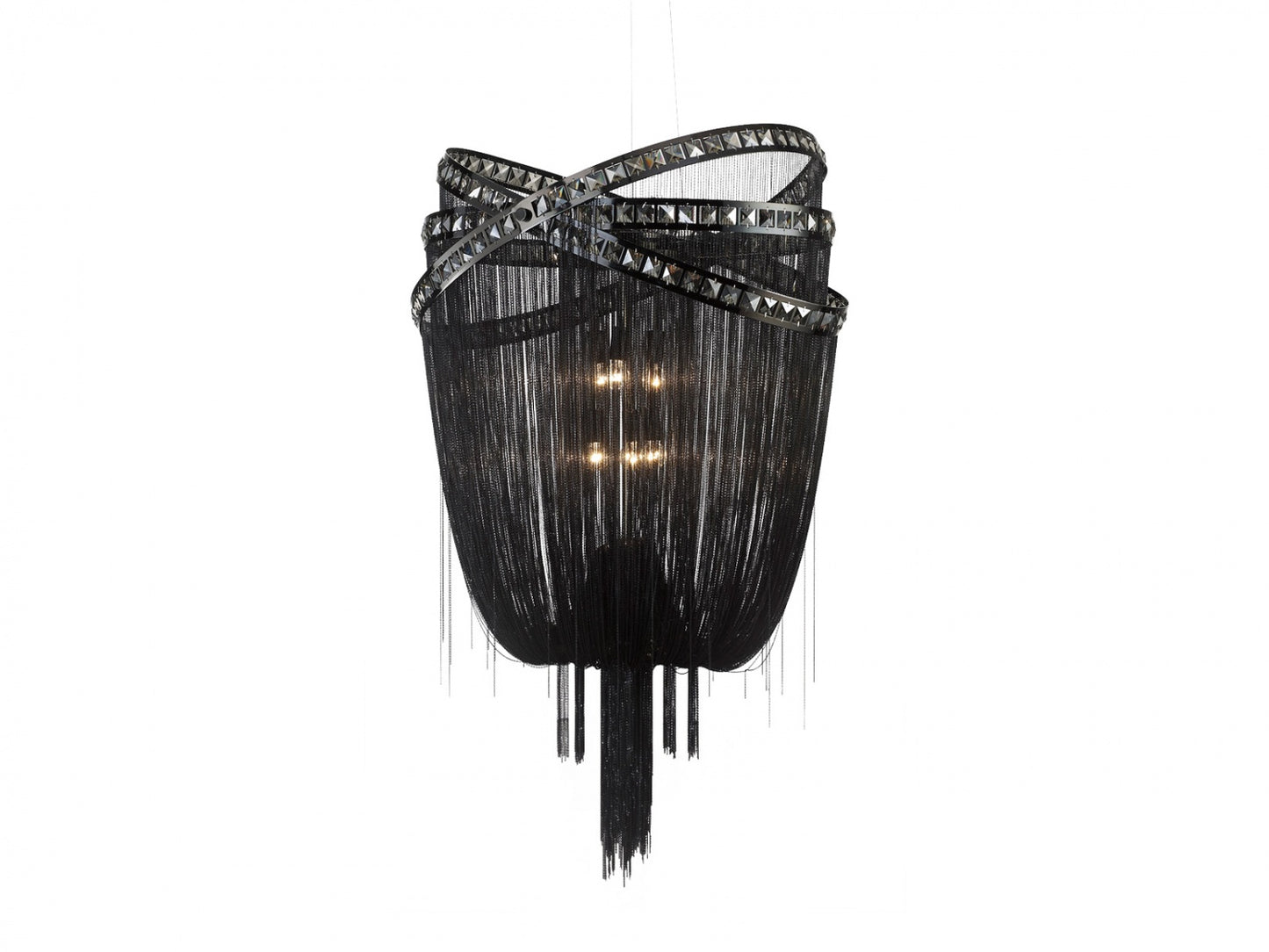 HF1609-BLK Wilshire Blvd. 45"H Pendant in Black