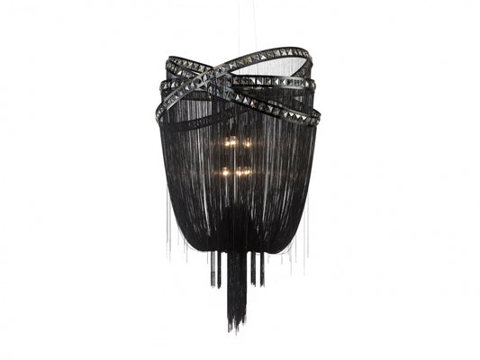 HF1609-BLK Wilshire Blvd. 45"H Pendant in Black