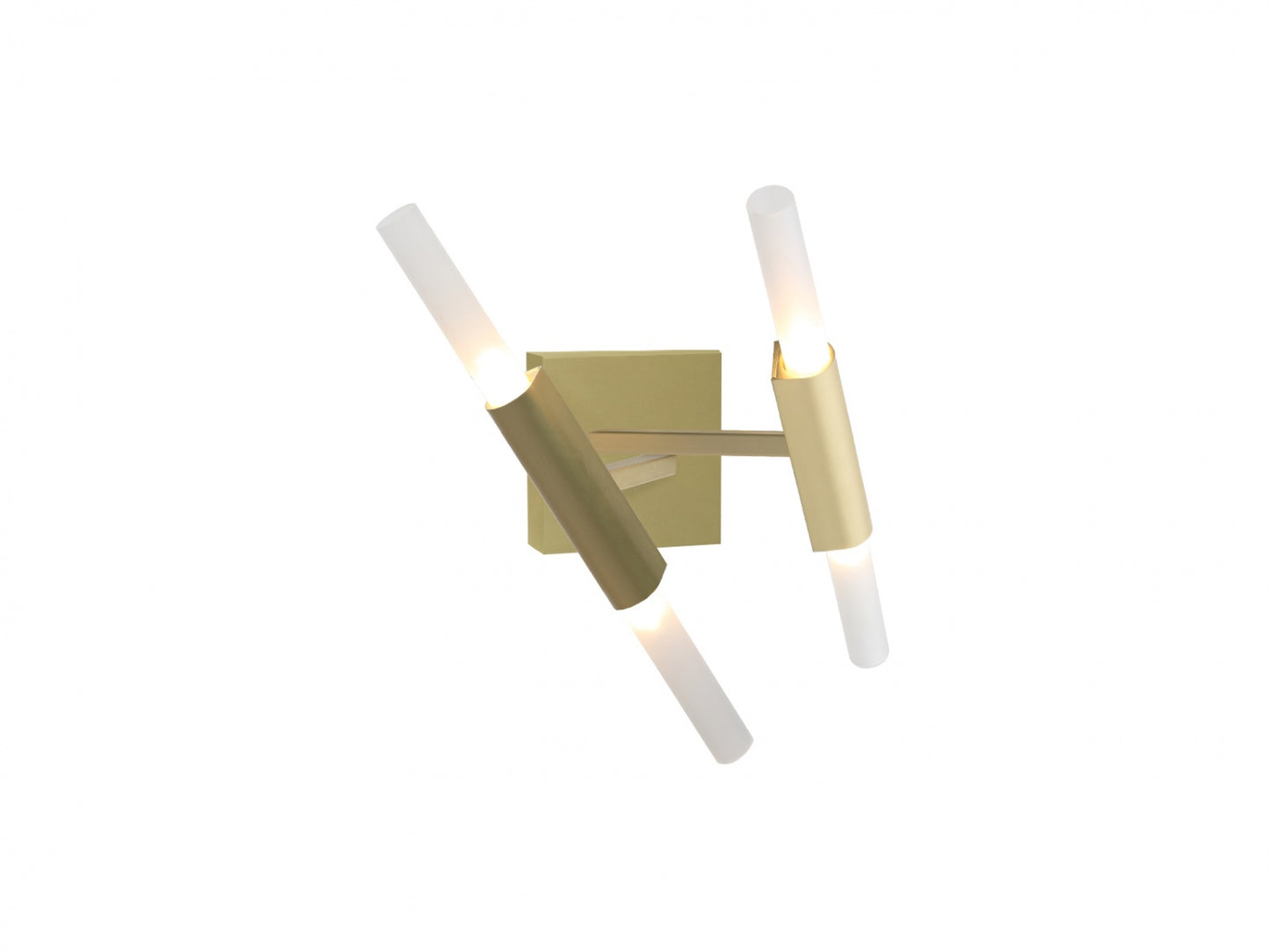 HF8052-BB San Vicente 14"W 2-Light Sticks LED Wall Sconce in Brass