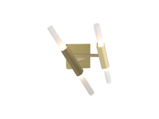 HF8052-BB San Vicente 14"W 2-Light Sticks LED Wall Sconce in Brass