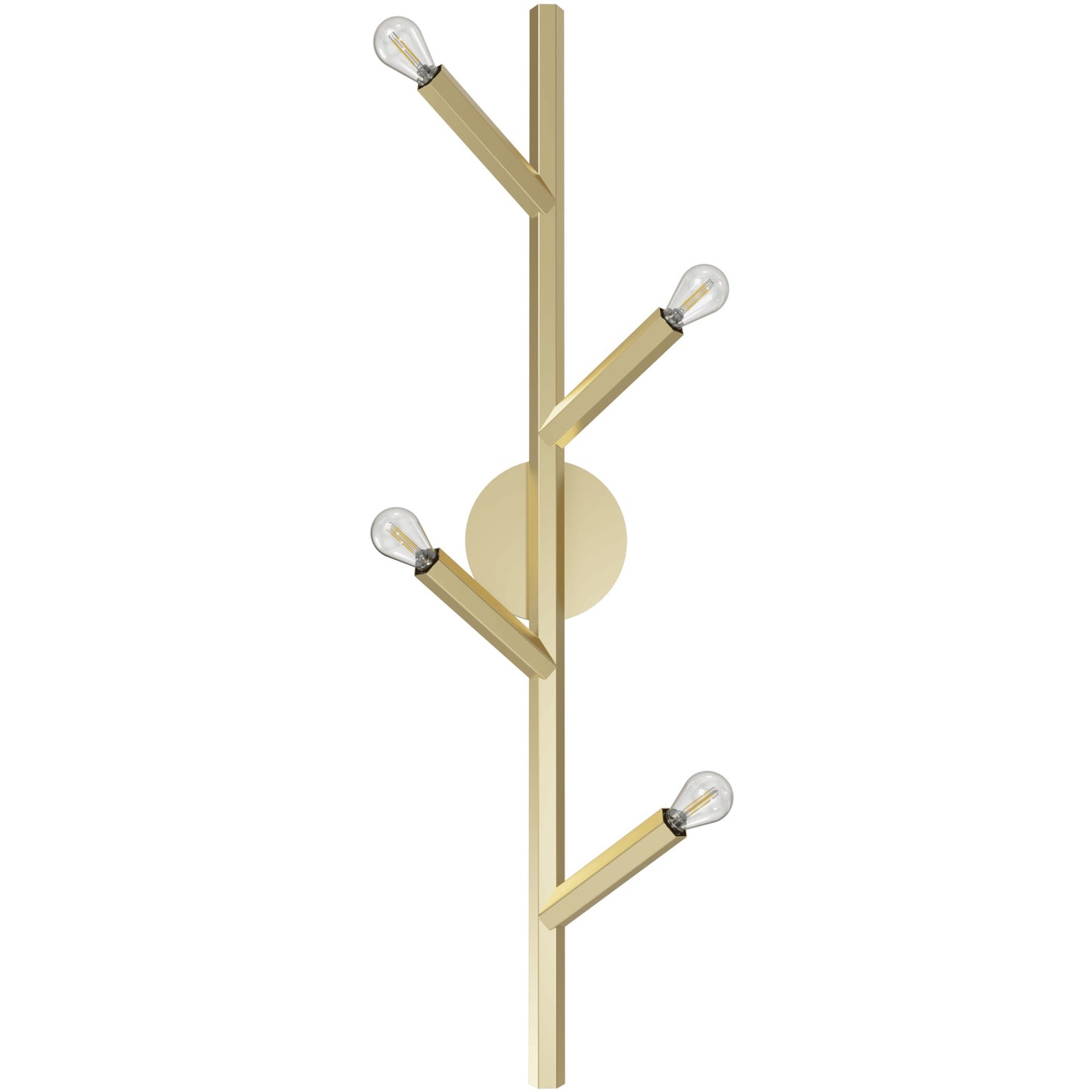 HF8884-BB The Oaks 4-Light 36"H Wall Sconce in Brushed Brass